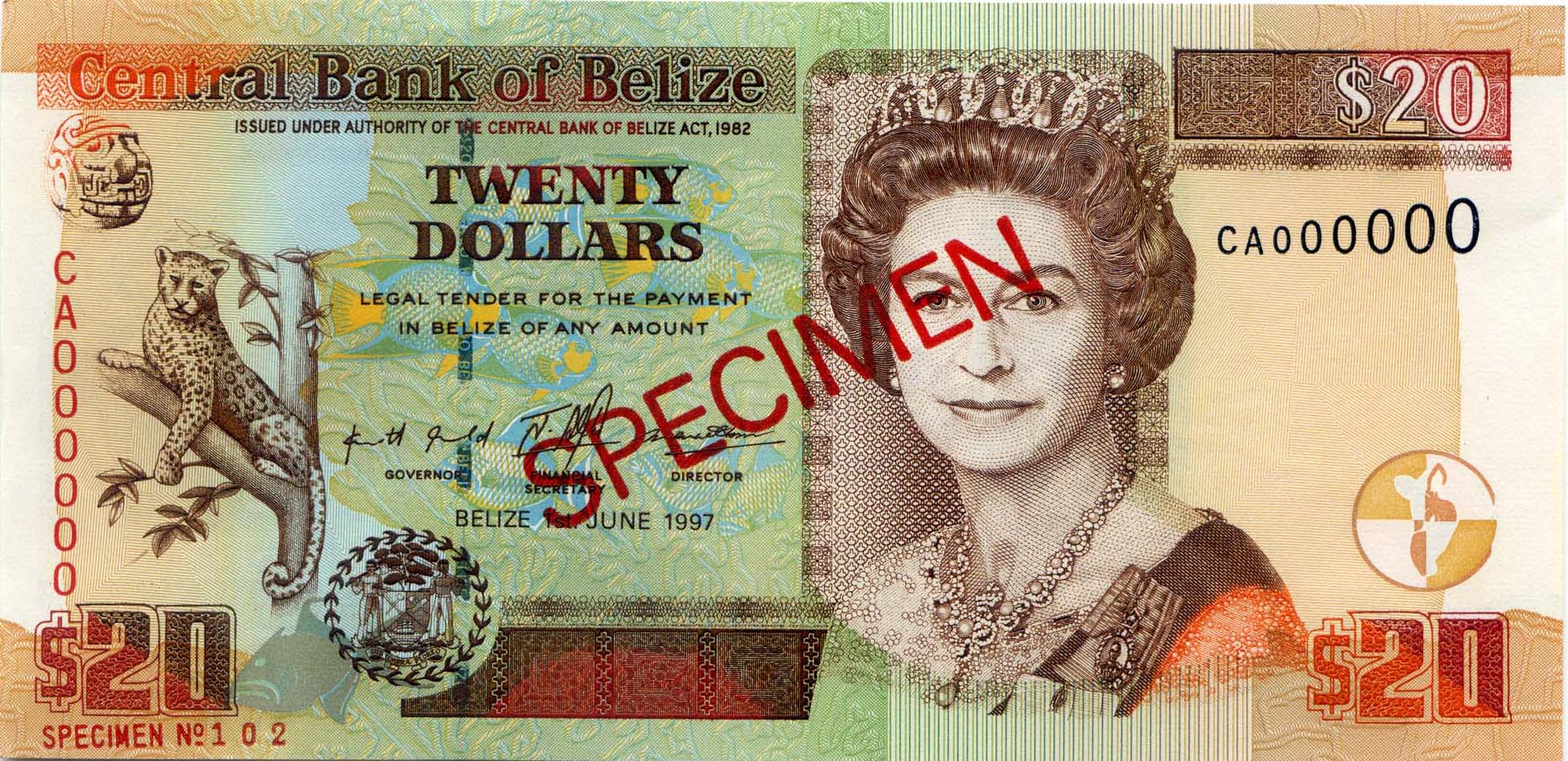 1998 Issues | Central Bank of Belize